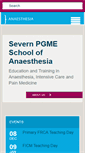 Mobile Screenshot of anaesthesia.severndeanery.nhs.uk